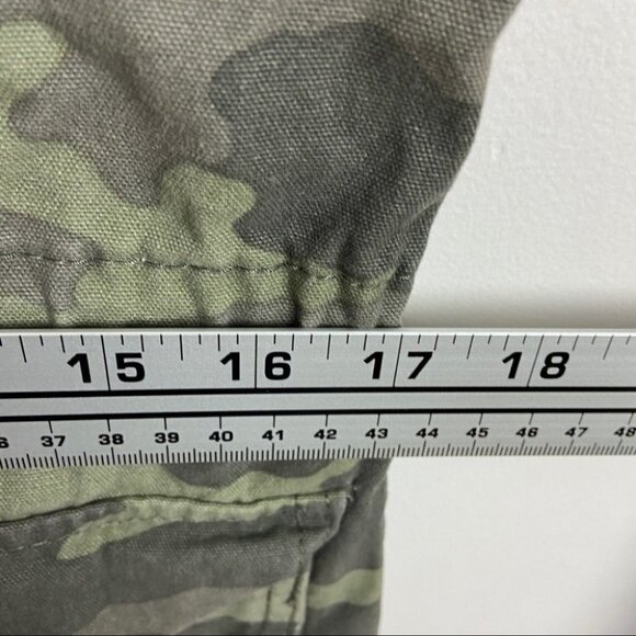 Target Camo Hooded Jacket Coat Size XS 100% Cotton Pocket Cinch Waist Camouflage - Picture 15 of 16